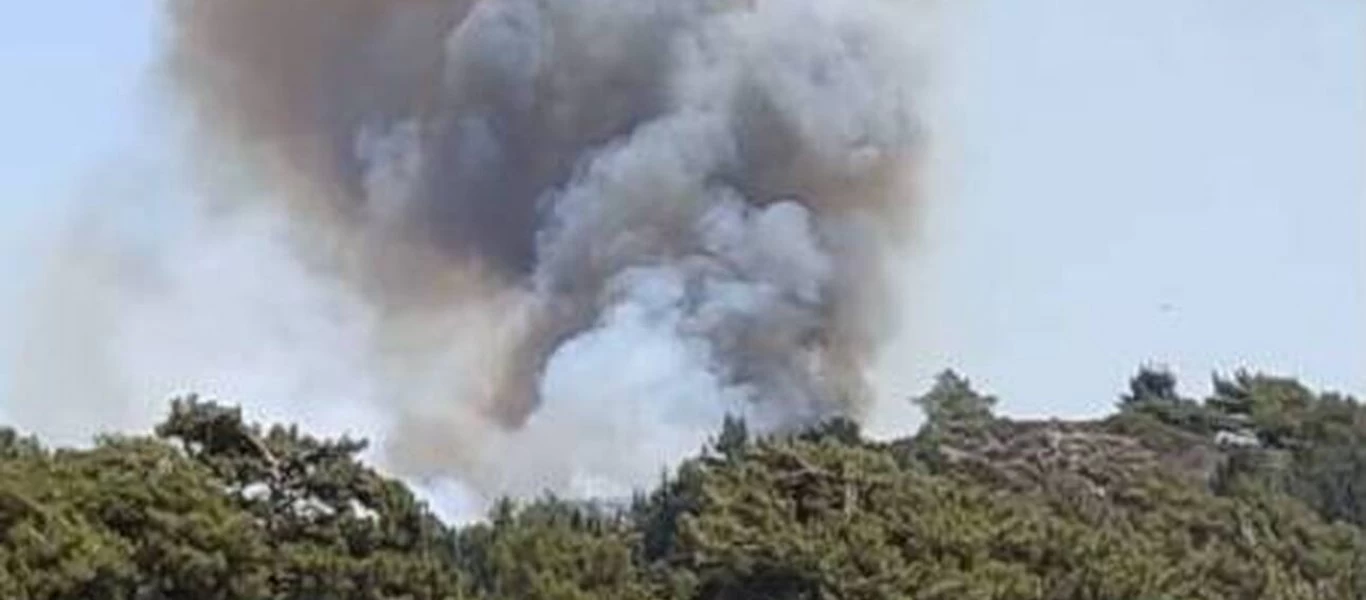 Σε ύφεση η πυρκαγιά στη Ρόδο - Αποκαταστάθηκαν οι βλάβες στην ηλεκτροδότηση